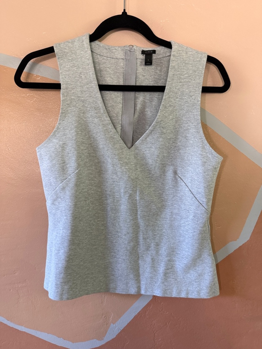 JCREW Classic V-Neck Sleeveless Top